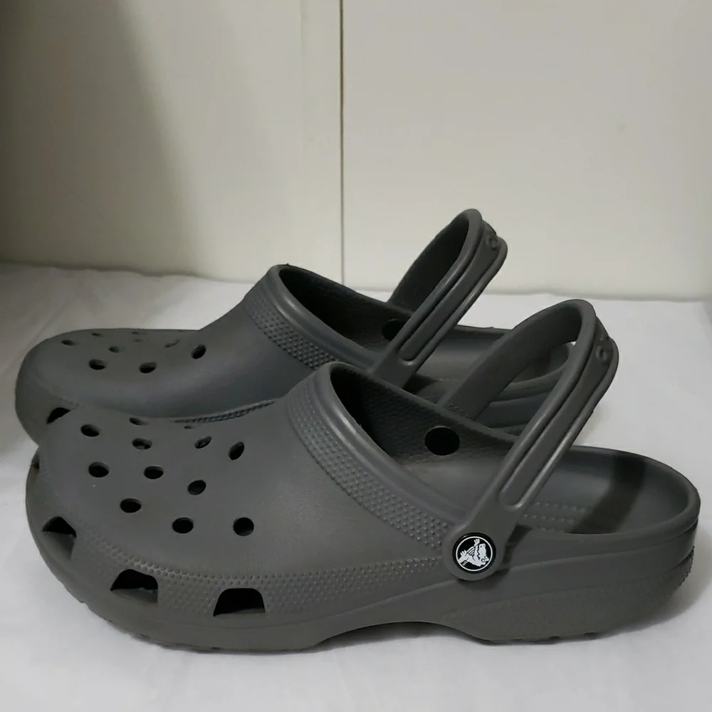 CROCS Gray Clog‎ Unisex Footwear M 10 W12